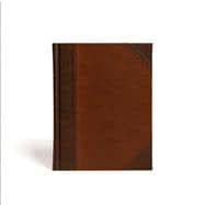 CSB Notetaking Bible, Large Print Edition, Brown/Tan LeatherTouch Over Board