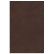 KJV Super Giant Print Reference Bible, Brown Genuine Leather, Indexed