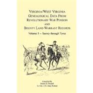 Virginia and West Virginia Genealogical Data from Revolutionary War Pension and Bounty Land Warrant Records: Sacrey-tyree