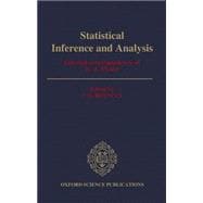 Statistical Inference and Analysis Selected Correspondence of R.A. Fisher