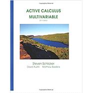 Active Calculus Multivariable