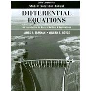 Differential Equations: An Introduction to Modern Methods and Applications, Student Solutions Manual, 1st Edition