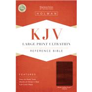 KJV Large Print Ultrathin Reference Bible, Brown LeatherTouch Indexed