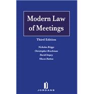 Modern Law of Meetings Third Edition