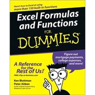 Excel Formulas and Functions For Dummies<sup>®</sup>