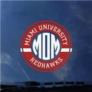 Circle Logo w/Miami University Mom Redhawks Color Shock Decal