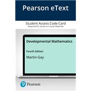 Pearson eText Developmental Mathematics -- Access Card