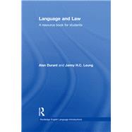 Language and Law: A resource book for students