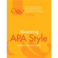 Mastering APA Style Instructor's Resource Guide