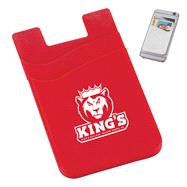 King's College Jardine Red Dual Pocket Silicone Wallet