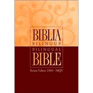 Biblia Bilingüe - Piel Elaborada Vino : RVR 1960 - NKJV