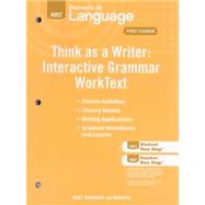 Holt Elements of Language Think as a Writer : Interactive Writing Worktext - First Course