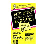 Act! 2000 for Windows for Dummies