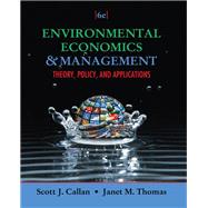 Environmental Economics and Management: Theory, Policy, and Applications