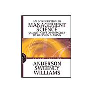 Introduction to Management Science A Quantitative Approach to Decision Making with CD-ROM