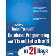 Sams Teach Yourself Database Programming With Visual Interdev 6 in 21 Days