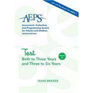 AEPS Test for Birth to Three Years and Three to Six Years, Volume 2