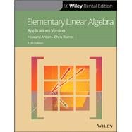 Elementary Linear Algebra Applications Version [Rental Edition]