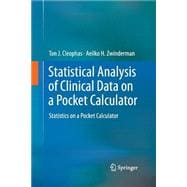 Statistical Analysis of Clinical Data on a Pocket Calculator: Statistics on a Pocket Calculator