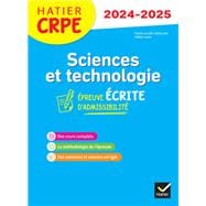 Sciences et Techno - CRPE 2024-2025 - Epreuve écrite d'admissibilité