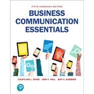 Business Communication Essentials, Fifth Canadian Edition,