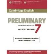Cambridge English Preliminary 7 Without Answers