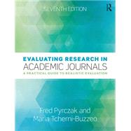 Evaluating Research in Academic Journals: A Practical Guide to Realistic Evaluation,9780815365662