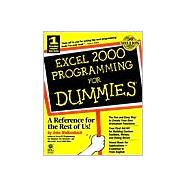 Excel 2000 Programming For Dummies