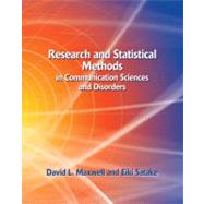 Research And Statistical Methods In Communication Sciences And Disorders