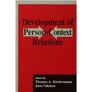 Development of Person-context Relations