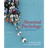 ABNORMAL PSYCHOLOGY Clinical Perspectives on Psychological Disorders Sixth Edition