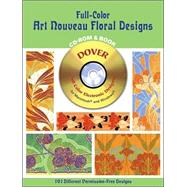 Full-Color Art Nouveau Floral Designs CD-ROM and Book