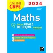 Mathématiques - CRPE 2024-2025 - Epreuve orale d'admission
