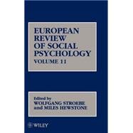 European Review of Social Psychology, Volume 11,9780471495703
