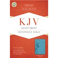 KJV Giant Print Reference Bible, Teal LeatherTouch Indexed