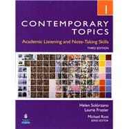 Contemporary Topics 1 Academic Listening and Note-Taking Skills (Intermediate)