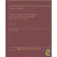 Pesiqta Rabbati A Synoptic Edition of Pesiqta Rabbati Based upon All Extant Manuscripts and the Editio Princeps