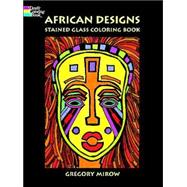 African Designs Stained Glass Coloring Book