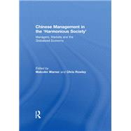 Chinese Management in the 'Harmonious Society'