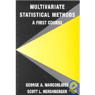 Multivariate Statistical Methods: A First Course