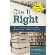 Cite It Right The SourceAid Guide to Citation, Research, and Avoiding Plagiarism