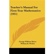 Teacher's Manual for First-year Mathematics