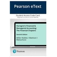 Pearson eText Horngren's Financial & Managerial Accounting: The Financial Chapters -- Access Card