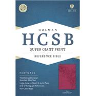 HCSB Super Giant Print Reference Bible,  Pink LeatherTouch
