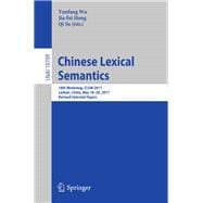 Chinese Lexical Semantics