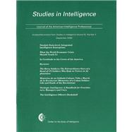 Studies in Intelligence, Journal of the American Intelligence Professional, Unclassified Extracts from Studies in Intelligence, V. 53, No. 3 (September 2009)