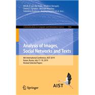 Analysis of Images, Social Networks and Texts