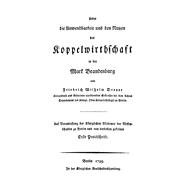 Ueber die Anwendbarkeit und den Nutzen der Koppelwirthschaft in der Mark Brandenburg