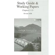 Study Guide & Working Papers Ch 1-13 to accompany College Accounting 12e Chapters 1-13