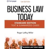 MindTap for Miller's Business Law Today, Standard: Text & Summarized Cases, 1 term Printed Access Card
